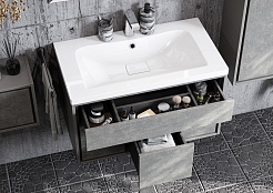 Акватон Тумба под раковину Уэльс 100 темный шоколад – фотография-4